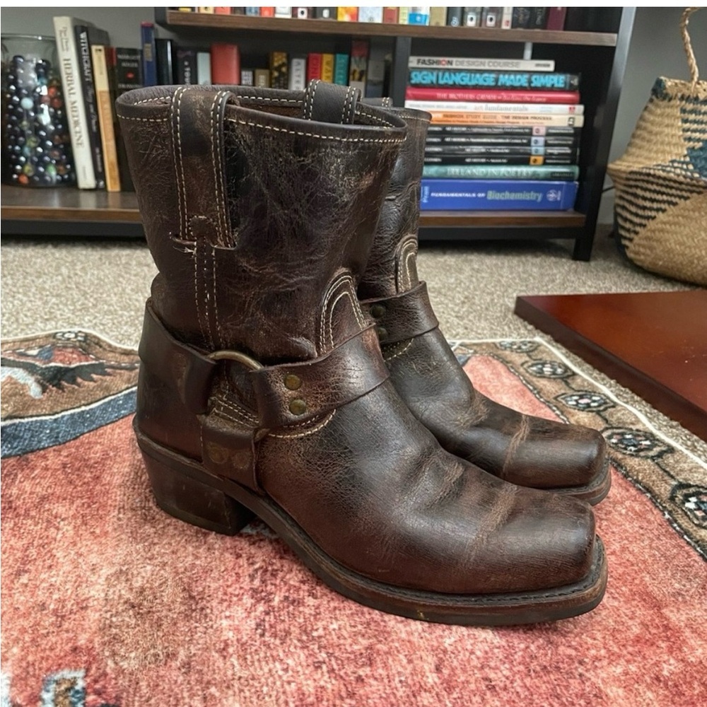 Frye harness boots